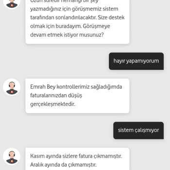 Vodafone Fatura İadesi Karmaşası