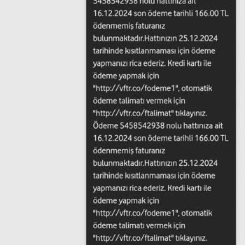 Vodafone Fatura İadesi Karmaşası