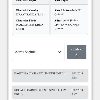 Kuryenet İle Kredi Kartı Teslimatında İletişim Sorunu