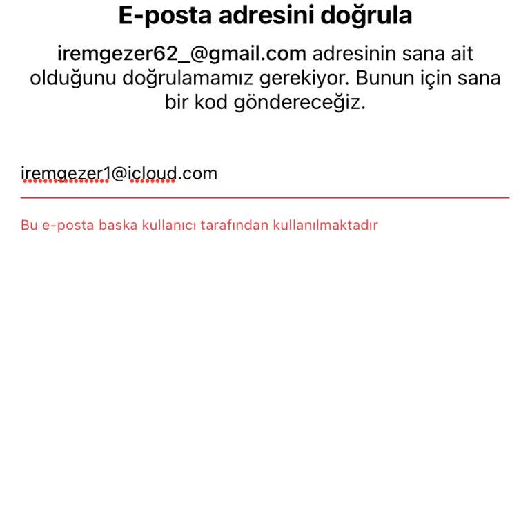 E-posta Güncelleme Sorunu