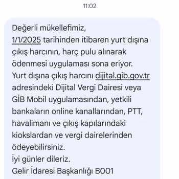 Yanlış Gönderilen Pasaport Harcı Mesajları