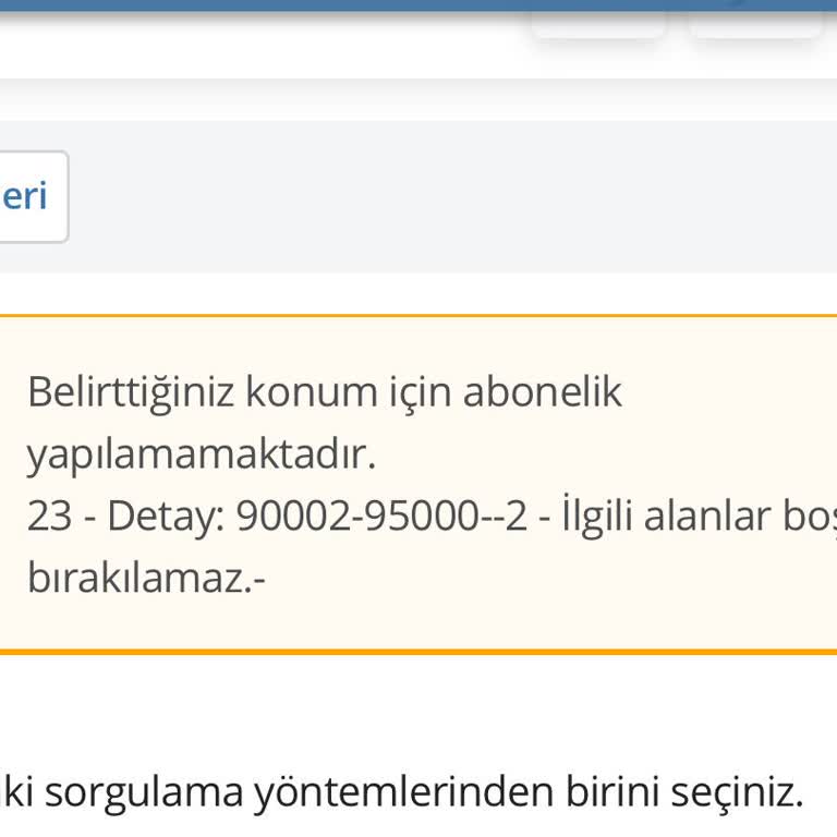 E-Devlet Abonelik Başvurusunda Seri Numarası Hatası