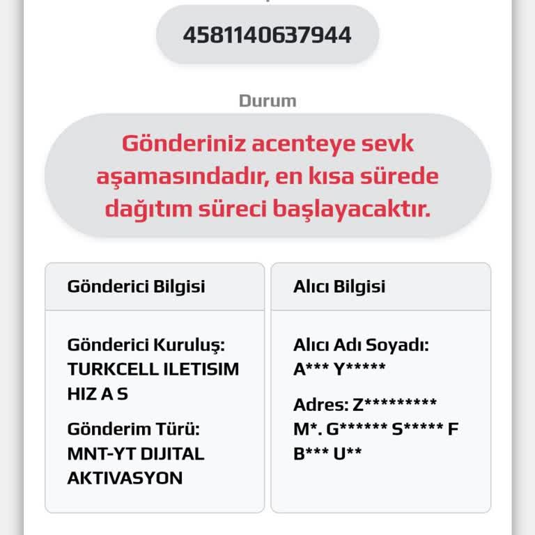Sim Kart Teslimatında Gecikme Ve İletişim Sorunu