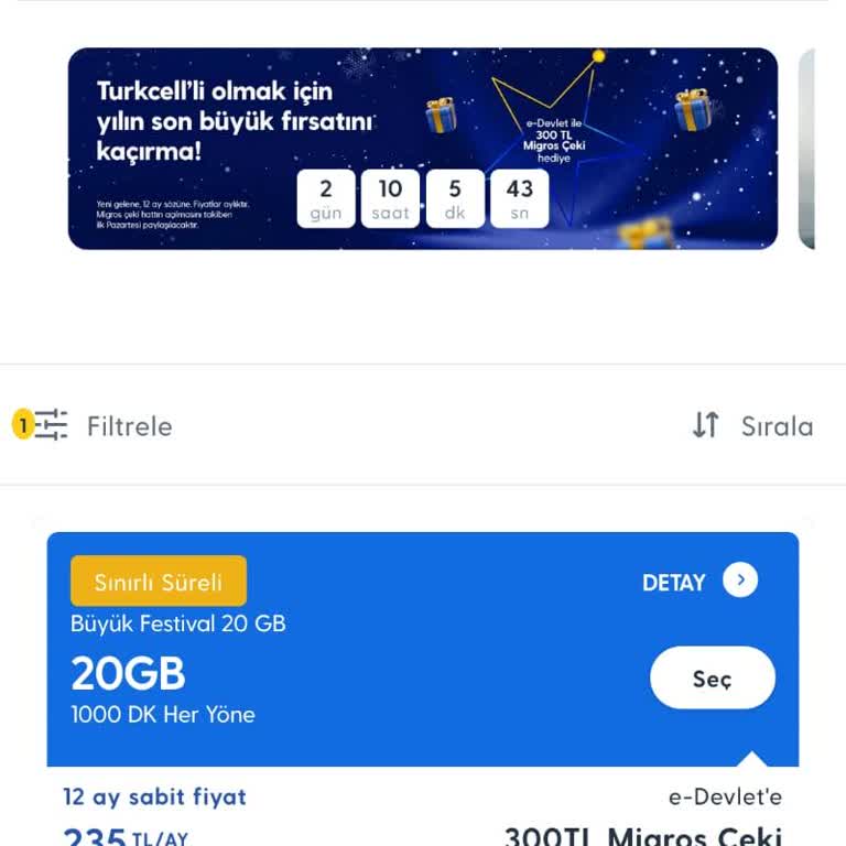 Turkcell Kampanya Hediye Çeki Sorunu