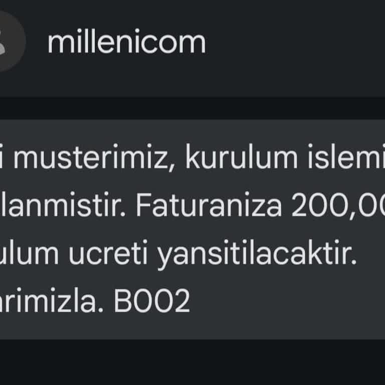 Kurulum Ücreti Ve Müşteri Hizmetleri Sorunu