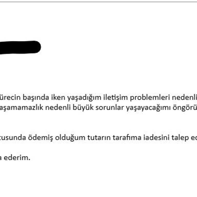 Ulaşılmaz Firma: Mağduriyet Ve İade Talebi