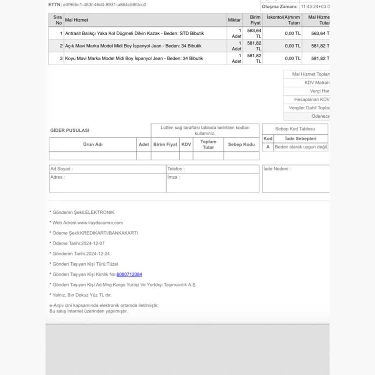 Sipariş Ve İade Sürecinde Yaşanan Sorunlar