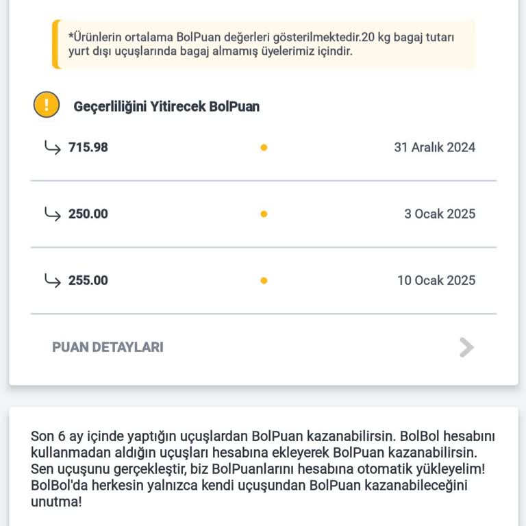 Pegasus'ta Sürekli Uçuş Puanlarının Azalması Sorunu