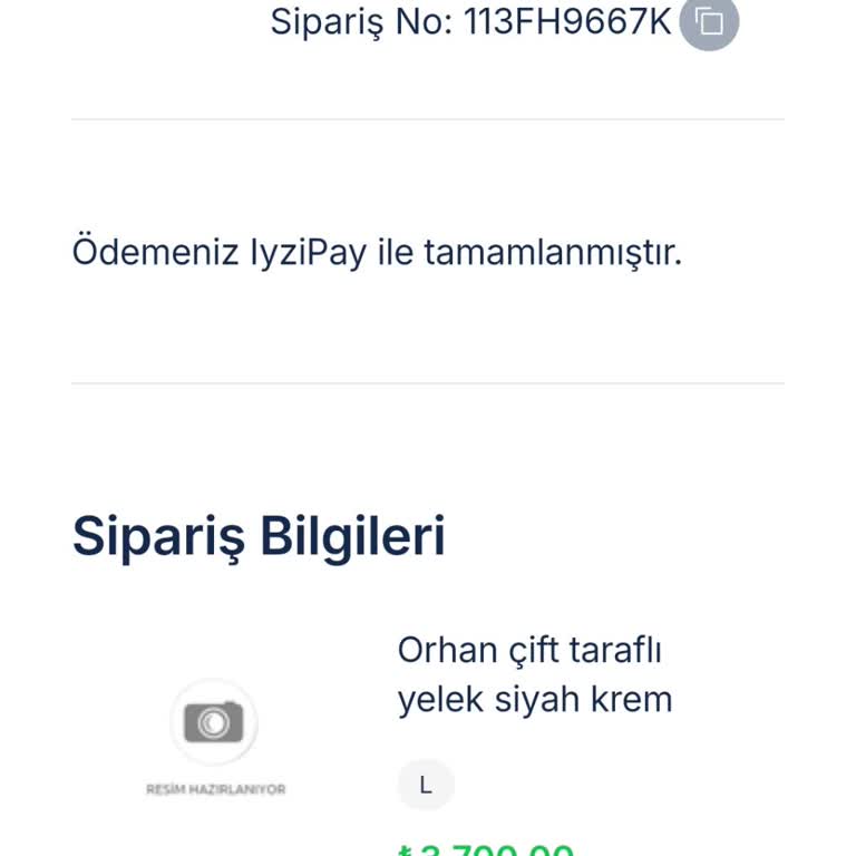 İpekçe Butik Ücretini Ödediğim Ürünü Alamıyorum