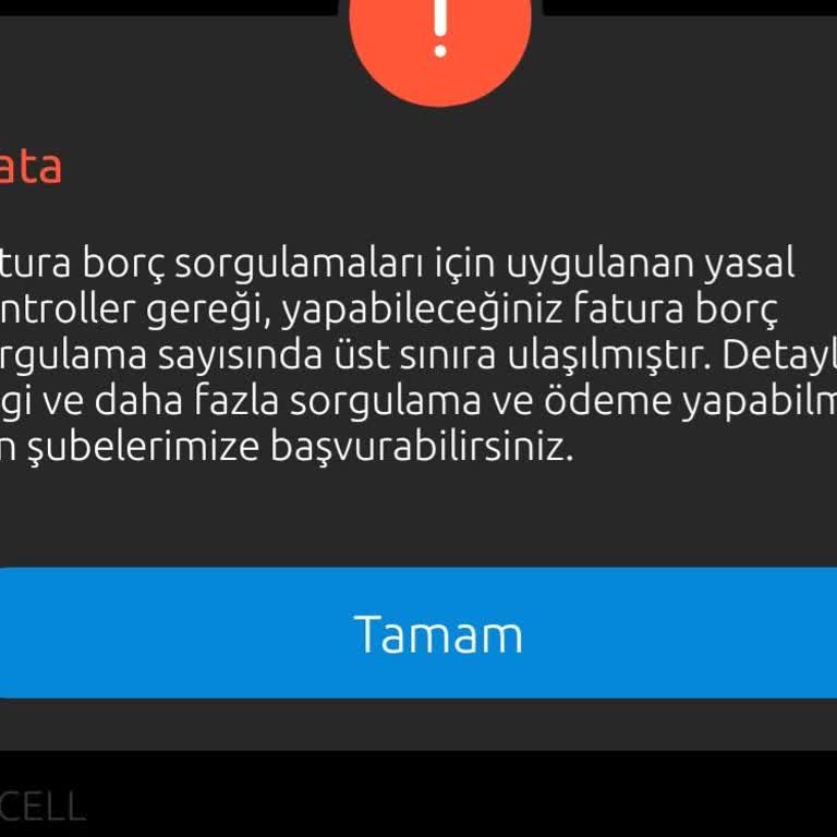 Yapı Kredi Mobilde Fatura Sorgulama Sınırı Sorunu
