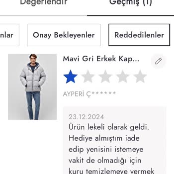 Lekeli Mont Ve Boyner'in Yetersiz Müşteri Hizmeti