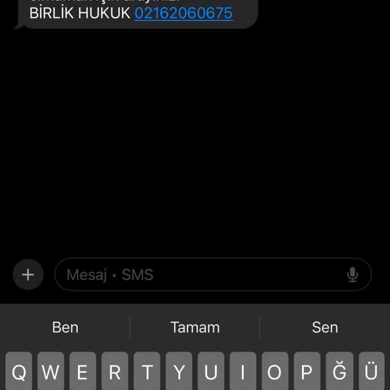 Tarafıma Gelen Yanıltıcı Mesaj!