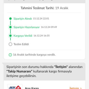 Teslimat Gecikmesi Ve Yetersiz Destek Deneyimi