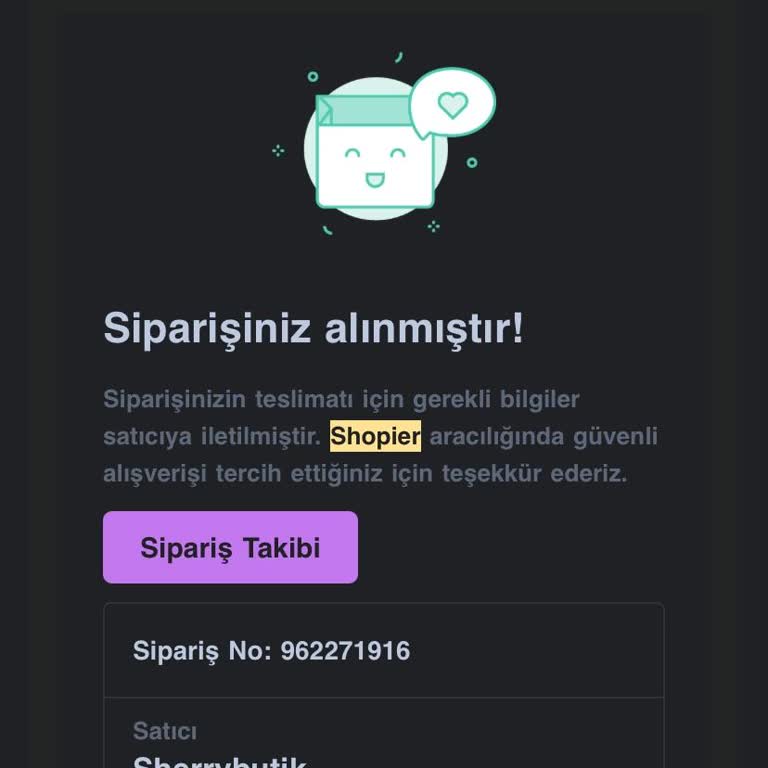 Sipariş Verildi, Kargo Bekleniyor: Sherry Butik'ten Cevap Yok