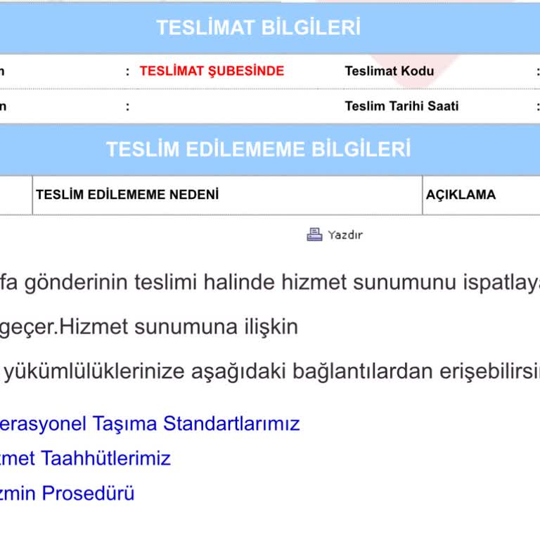 Kargo Teslimatında Yaşanan Sorunlar