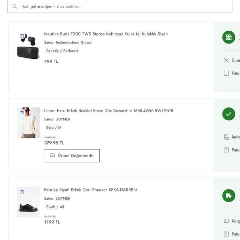 Boyner Alışverişinde Teslimat Sorunu Ve Yetersiz Destek