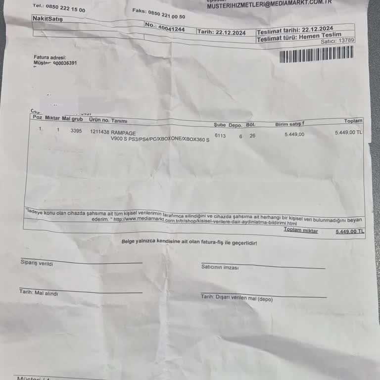 Arızalı Ürün İadesinde Yaşanan Sorun