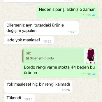 Yanlış Ürün Gönderimi Ve İade Sorunu