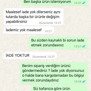 Yanlış Ürün Gönderimi Ve İade Sorunu