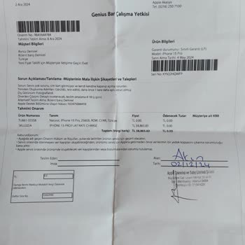 Apple İphone 15 Pro: Üç Kez Aynı Arıza, Değişim Talebi