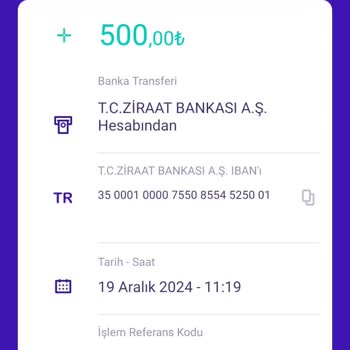 Gönderilen Para Hesapta Görünmüyor!