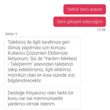 Yemeksepeti Canlı Yardımda Saygısızlık Ve İletişim Sorunları