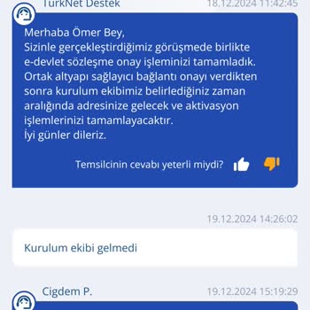 TurkNet Kurulum Gecikmesi Ve İletişim Sorunları