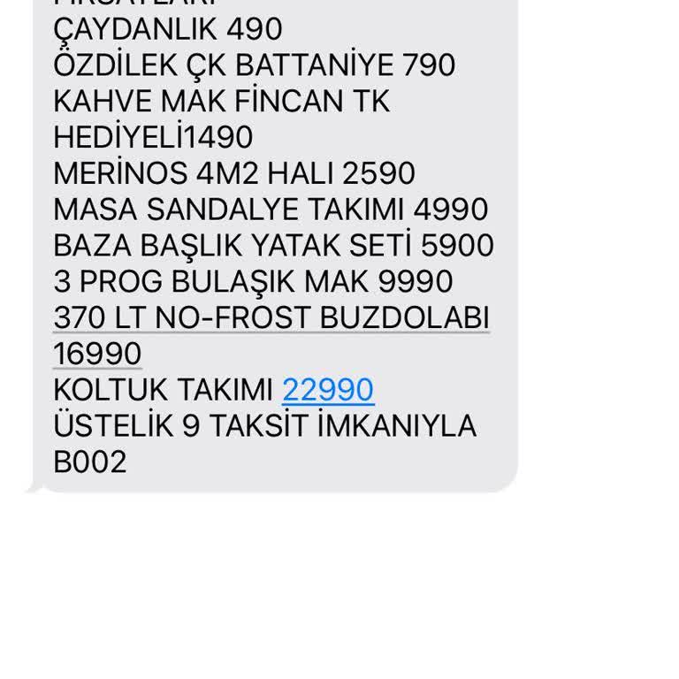 İzinsiz SMS Yağmuru