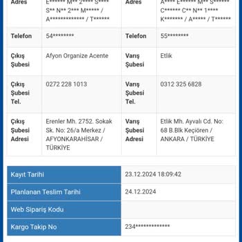 Sürat Kargo'nun Geç Teslimat Ve Yanıltıcı Bilgilendirme Sorunu