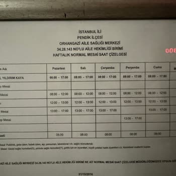 Pendik Orhangazi ASM'de Yetersiz Doktor Hizmeti Ve İlgisiz Tavırlar