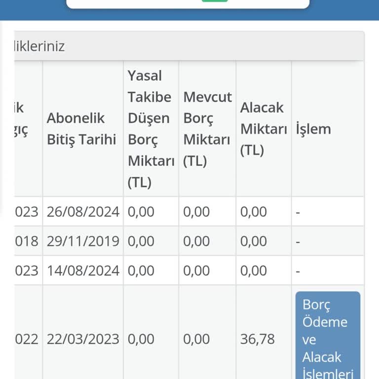 Vodafone Borç Alacak Sayfası Sorunu