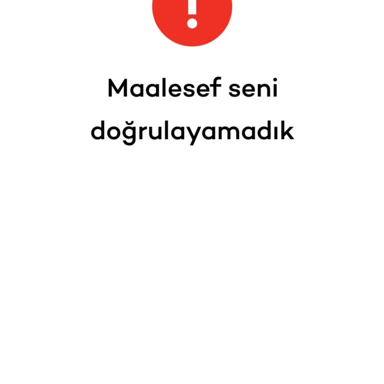 Kimlik Doğrulama Sorunu: Tosla Kart