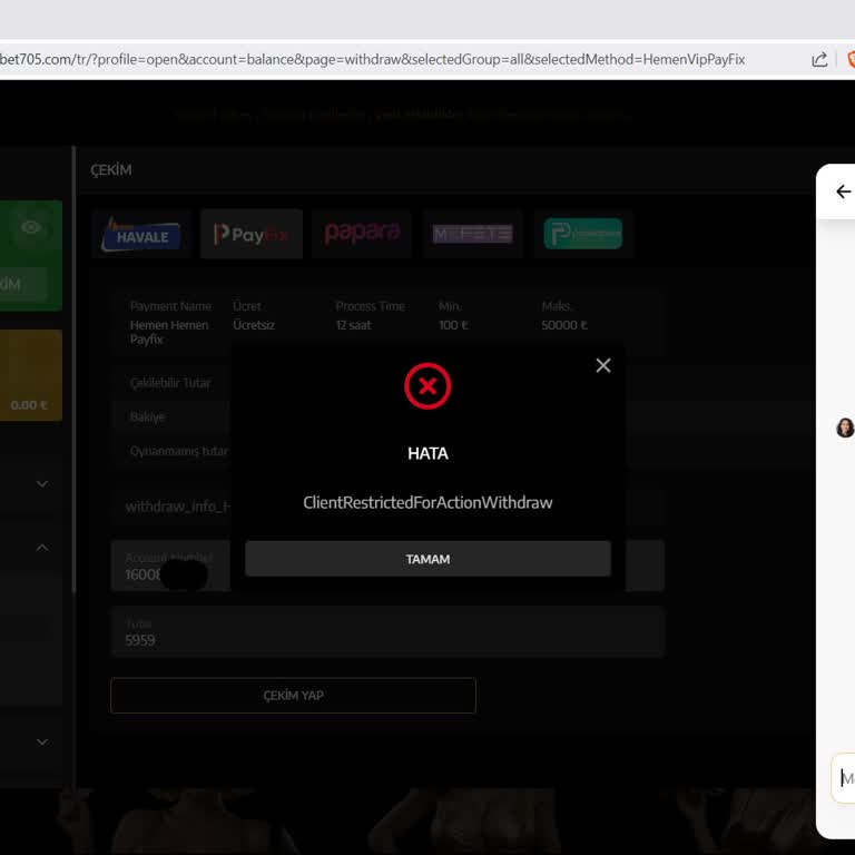 Çekim İşlemlerinde Sürekli Engel