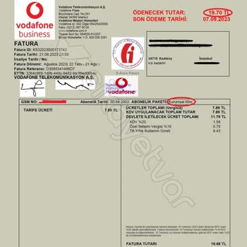 Vodafone'un Sözleşmeye Aykırı Tarife Değişikliği Sorunu