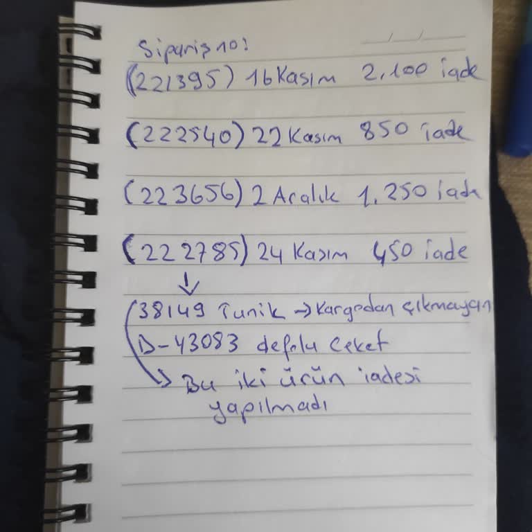 Eslina Moda'dan Alışveriş Sonrası İade Sorunu