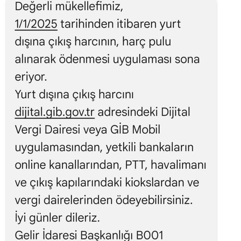Yanlış SMS İle Pasaport Harcı Sorunu