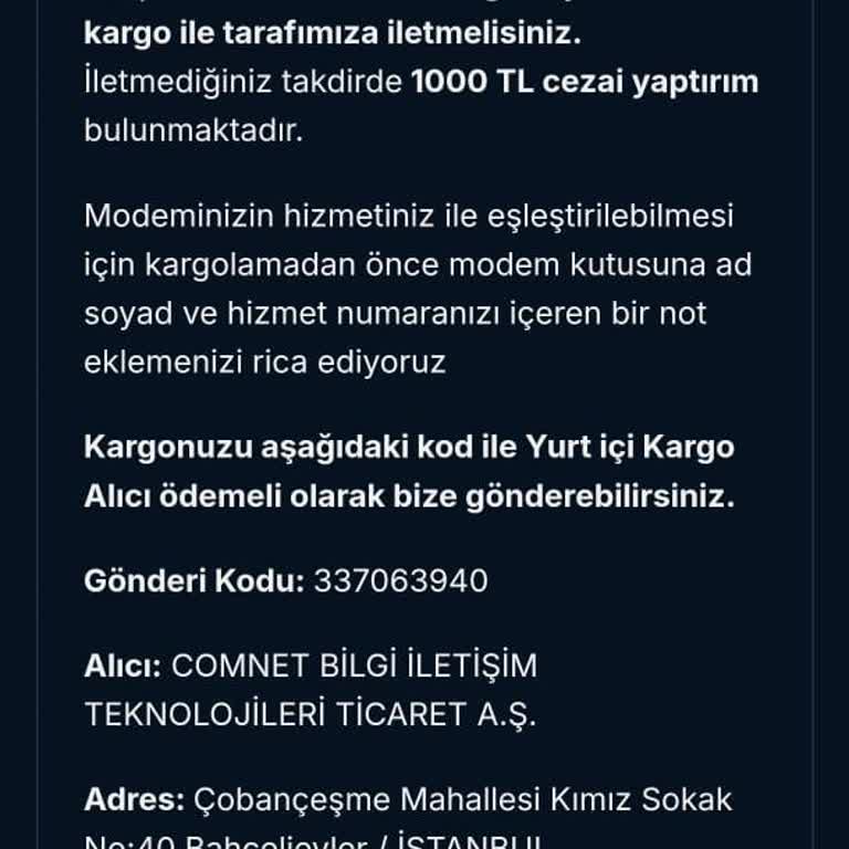 İnternet Kesintisi Ve İade Talebi