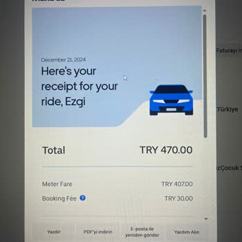 Uber Fatura Problemi: Yanlış Tutar Ve Destek Eksikliği