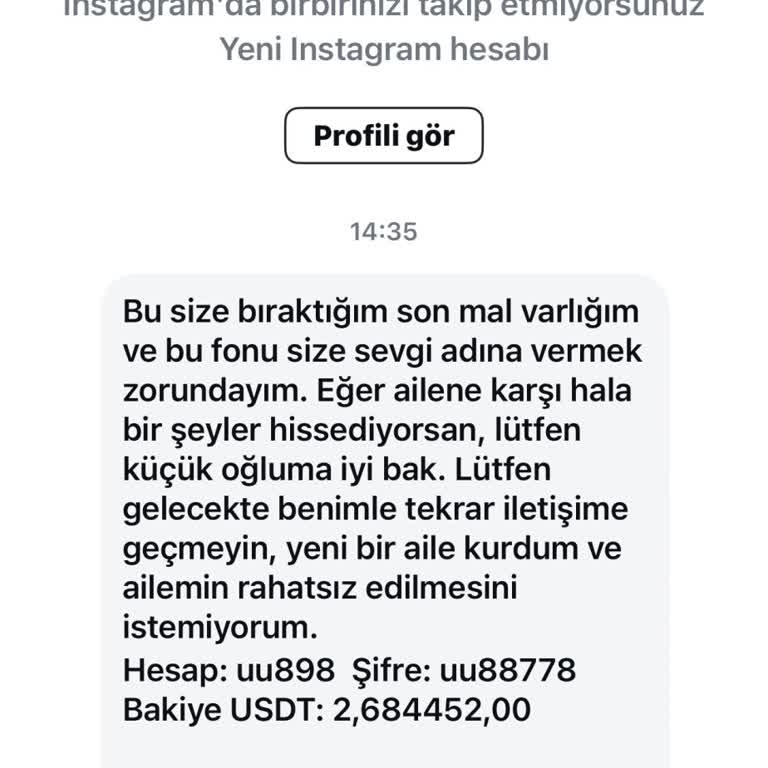 Güvenliğimi Tehdit Eden Sahte Mesaj