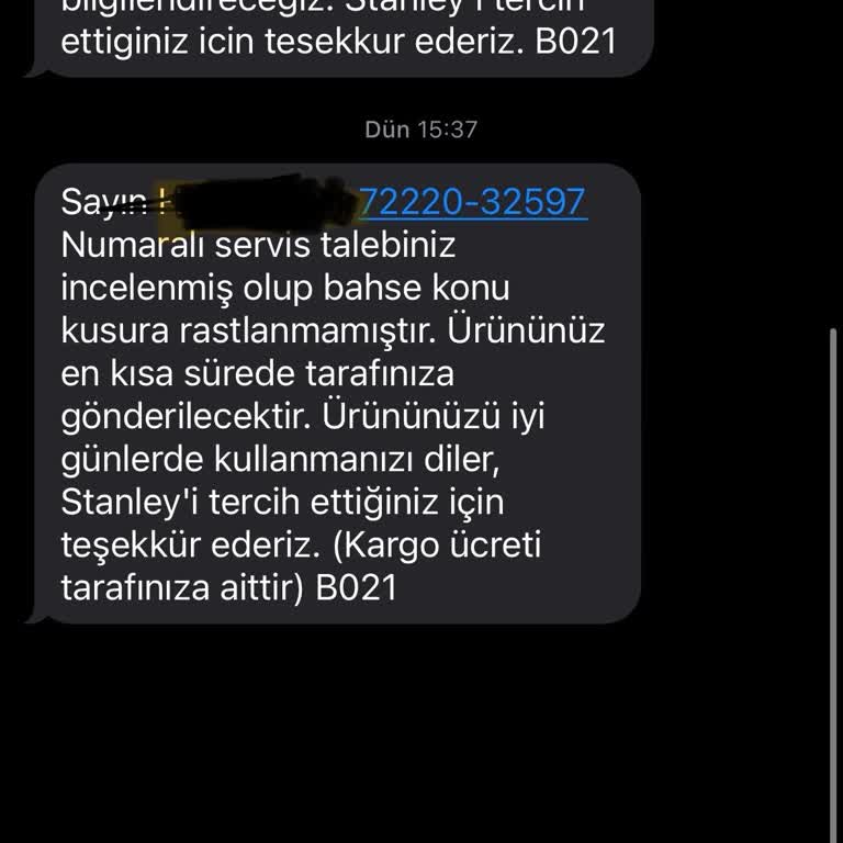 Stanley Termosun Isı Tutma Sorunu Ve Yetersiz Müşteri Hizmetleri