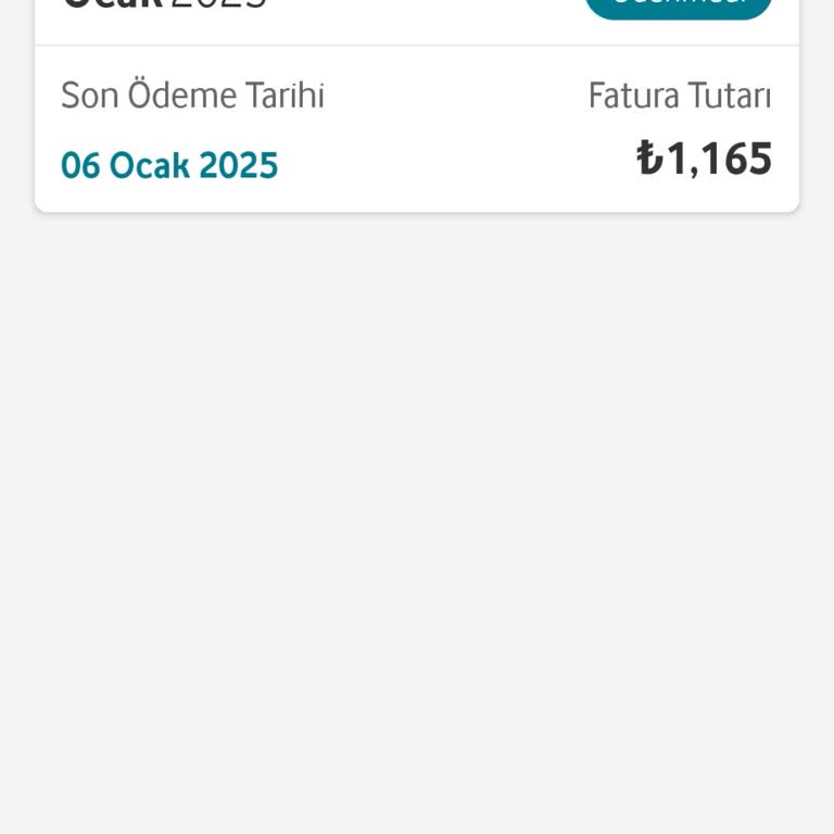 Fatura Şoku: Ek Paket Olmadan Yüksek Fatura