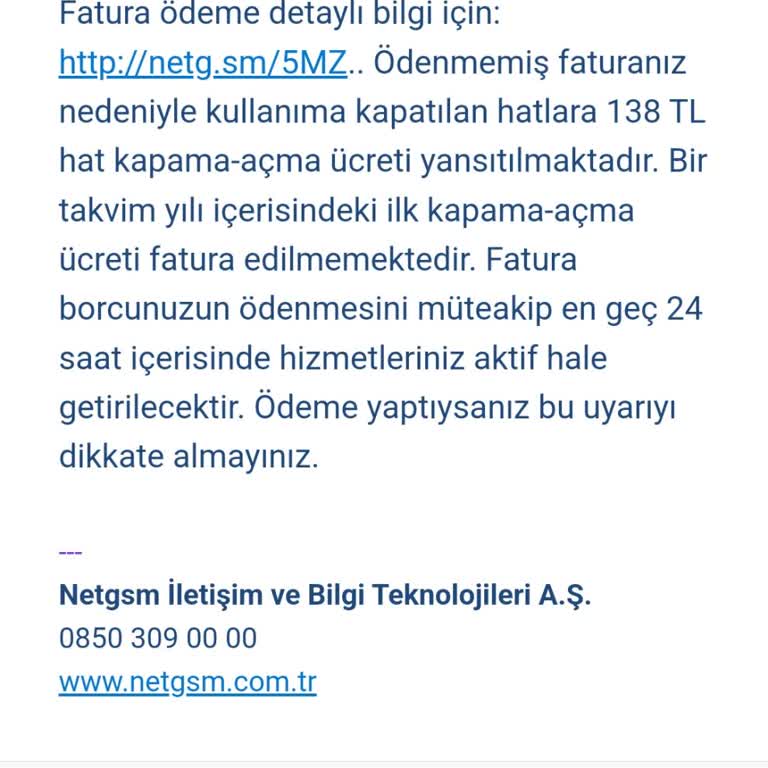 Netgsm İle İletişim Sorunları Ve Fatura Anlaşmazlığı
