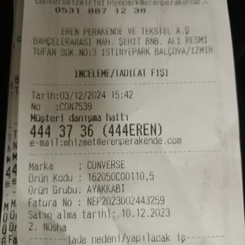 Converse Ayakkabının Kalitesizliği Ve Hatalı İnceleme Süreci