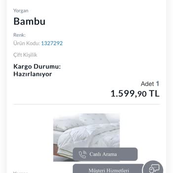 Yataş'tan Eksik Ürün Teslimatı Ve Çözüm Beklentisi