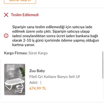 Sürat Kargo Teslimat Sorunu Ve İletişim Eksikliği