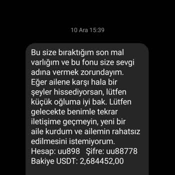 Yanlış Hesap Bilgileri Ve İstenmeyen Mesajlar