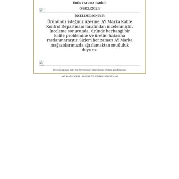 Kumaş Kalitesizliği Ve Müşteri Hizmetleri Hayal Kırıklığı