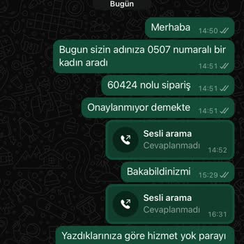 Yanıltıcı Sipariş Ve İletişim Sorunları