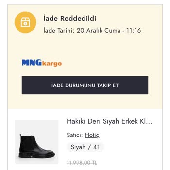 Ayakkabı Etiket Sorunu Ve İade Süreci