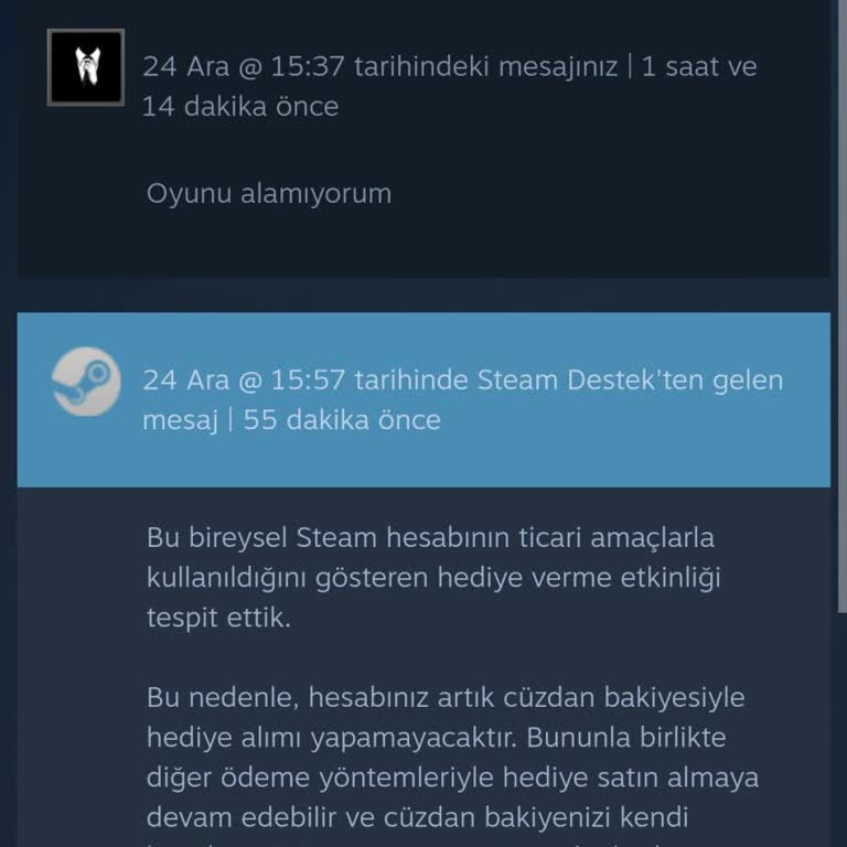 Steam'de Aileye Oyun Hediye Etme Engeli